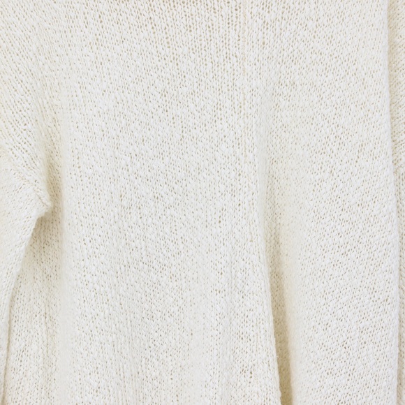 MUMU Mellow Off White Cream Sweater Cowl Neck Tunic Size Medium M - Picture 9 of 10